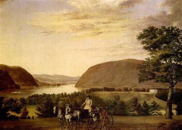 Shooting In The Hudson Highlands Near New Windsor: Summer Oil Painting by John Ludlow Morton