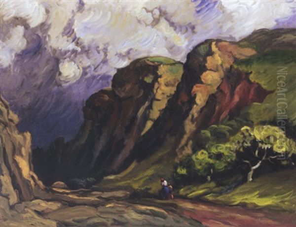 The Mountain Pass Oil Painting by Thomas Corson Morton