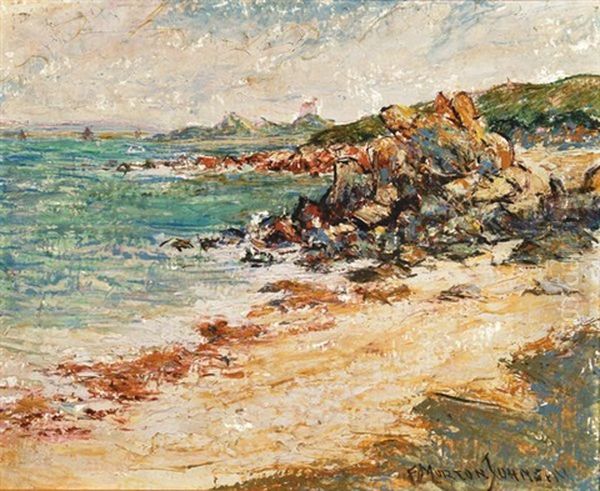 Au Nord De Roscoff Oil Painting by Francis Morton-Johnson