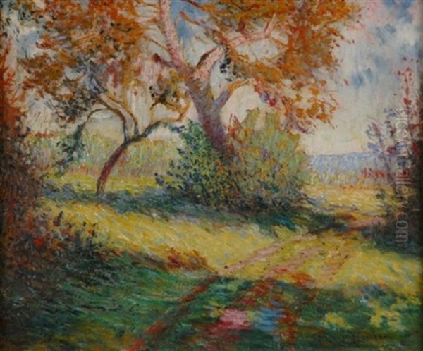 Fauvist Landscape Oil Painting by Francis Morton-Johnson