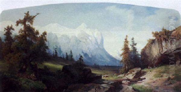 Das Witterhorn Oil Painting by Adolf Konrad Mosengel