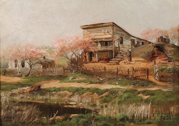 The Flats, Washington, D.c Oil Painting by James Henry Moser