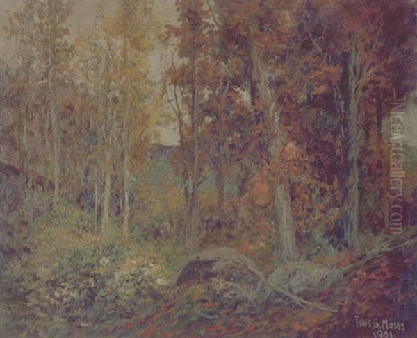 Autumn Landscape Oil Painting by Thomas G. Moses