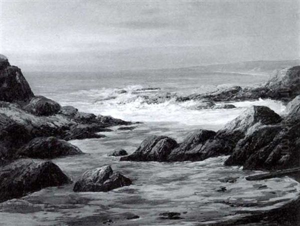 Laguna Coast Oil Painting by Thomas G. Moses