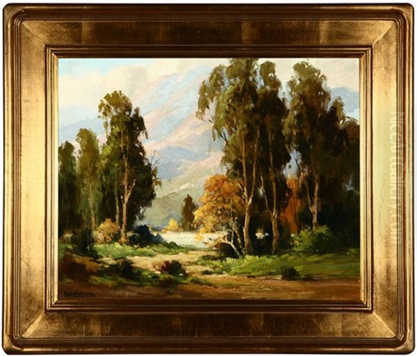 Spring Landscape Oil Painting by Walter Farrington Moses