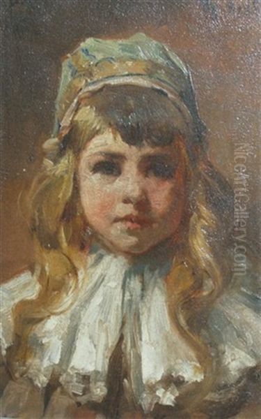 Portrait Of Ida Oil Painting by Gustave Henry Mosler