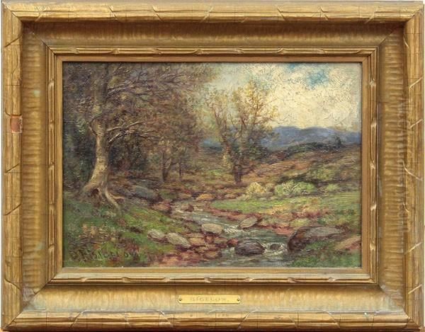 Illinois Landscape Oil Painting by Daniel Folger Bigelow