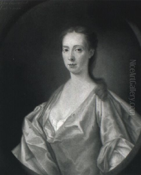 Portrait Of Helen Carmichael, Lady Durie Oil Painting by William Mosman