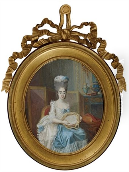 Portrait De La Comtesse De Provence Oil Painting by Jean Laurent Mosnier