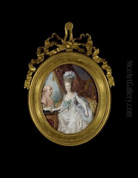 Portrait De La Reine Marie-antoinette Oil Painting by Jean Laurent Mosnier