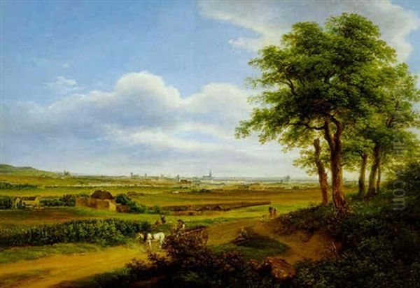 Blick Auf Wien Von Sudwesten Aus Gesehen by Joseph Mossmer