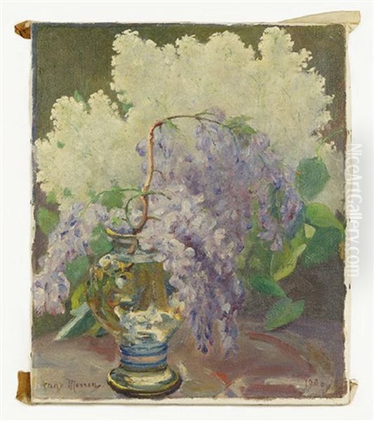 Lilacs Oil Painting by George Mosson