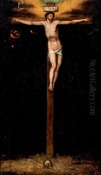 Crucificado Oil Painting by Gillis Mostaert the Elder