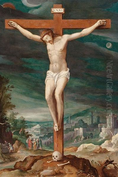 Cristo Crucificado Oil Painting by Gillis Mostaert the Elder