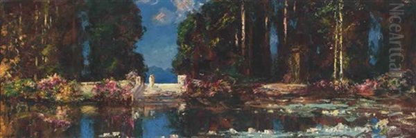 The Terrace Oil Painting by Thomas Edwin Mostyn