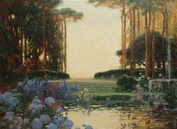 The Garden Of Romance Oil Painting by Thomas Edwin Mostyn