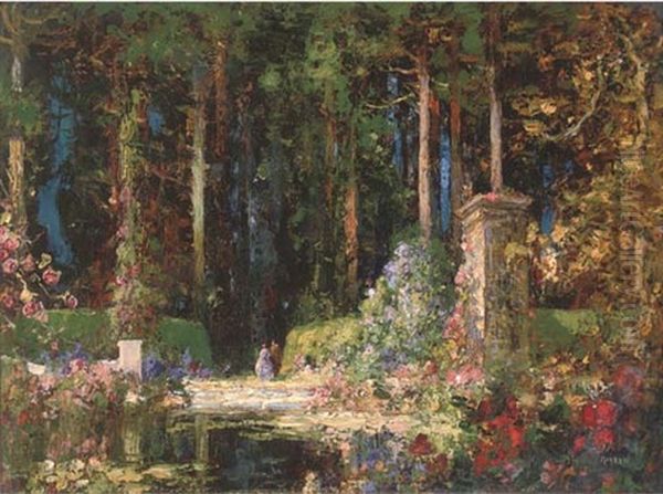 The Enchanted Garden Oil Painting by Thomas Edwin Mostyn