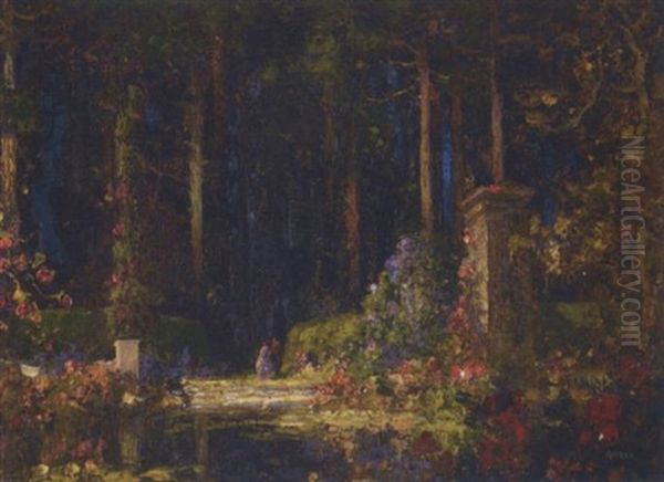 The Enchanted Garden Oil Painting by Thomas Edwin Mostyn