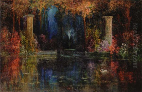 The Enchanted Garden Oil Painting by Thomas Edwin Mostyn