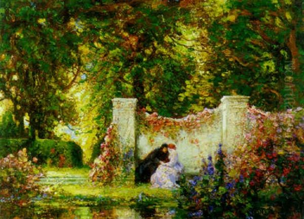 The Old Seat Oil Painting by Thomas Edwin Mostyn