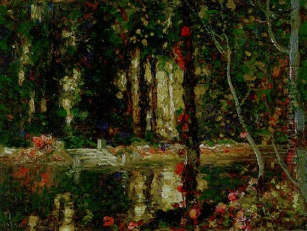 By The Lake Oil Painting by Thomas Edwin Mostyn