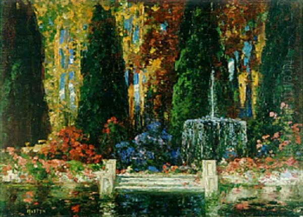 The Enchanted Garden Oil Painting by Thomas Edwin Mostyn