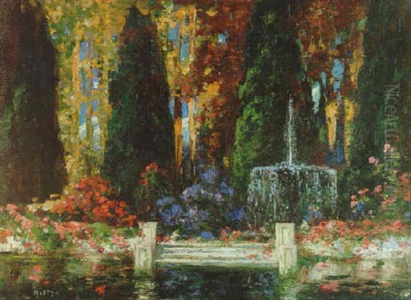 The Enchanted Garden Oil Painting by Thomas Edwin Mostyn