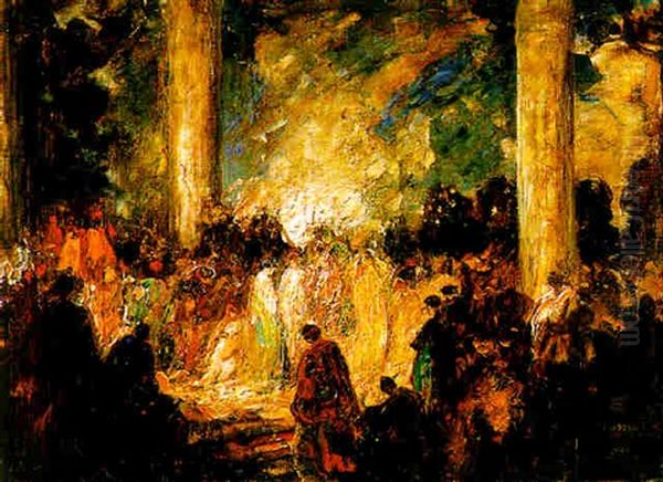 The Slave Market Oil Painting by Thomas Edwin Mostyn