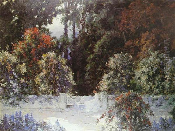 The Garden Of Roses Oil Painting by Thomas Edwin Mostyn