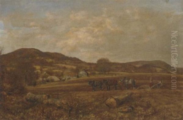 The Ploughman's Lunch Oil Painting by George William Mote