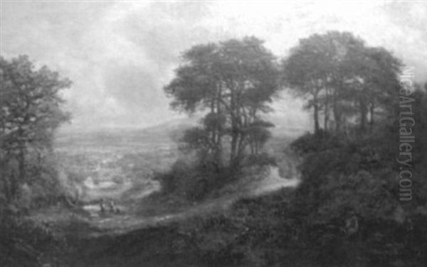 Hindhead Surrey Oil Painting by George William Mote