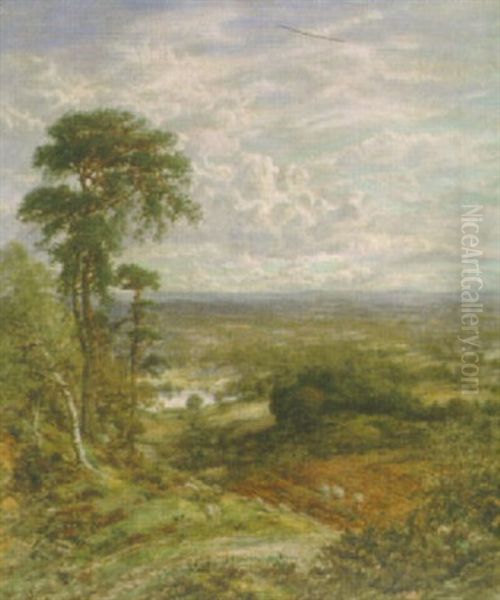 An Extensive Landscape Oil Painting by George William Mote