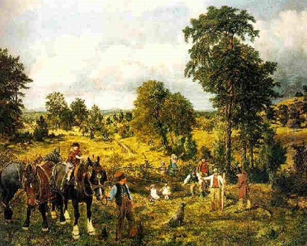 Trespassers Oil Painting by George William Mote