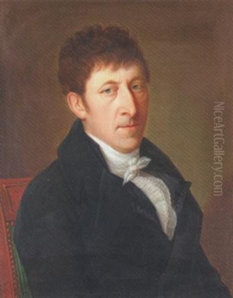 Portrat Von Samuel Abraham Gruber Oil Painting by Johann Daniel Caspar Mottet