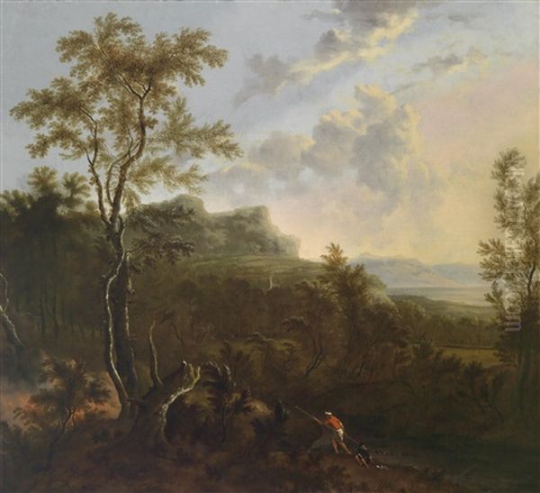 Eine Sudliche Berglandschaft Oil Painting by Frederick De Moucheron