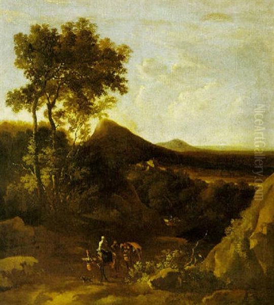 Paesaggio Laziale Oil Painting by Frederick De Moucheron