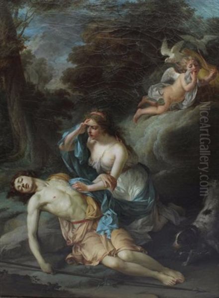 La Mort D'adonis Oil Painting by Francisco Nicolas Mouchet