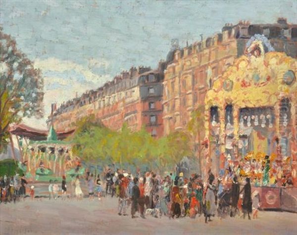 The Festival Oil Painting by Ernest Moulines