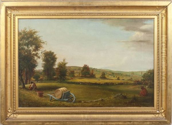 Orchard Oil Painting by Shepard Alonzo Mount