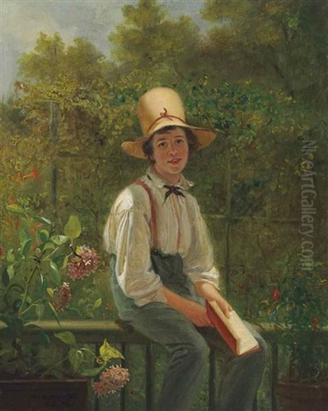 Leisure Hours Oil Painting by William Sidney Mount