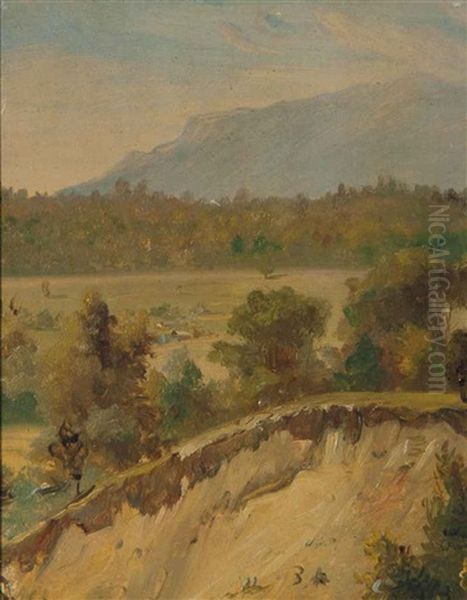 Landscape With Sand Pit And Untitled (2 Works) Oil Painting by William Sidney Mount