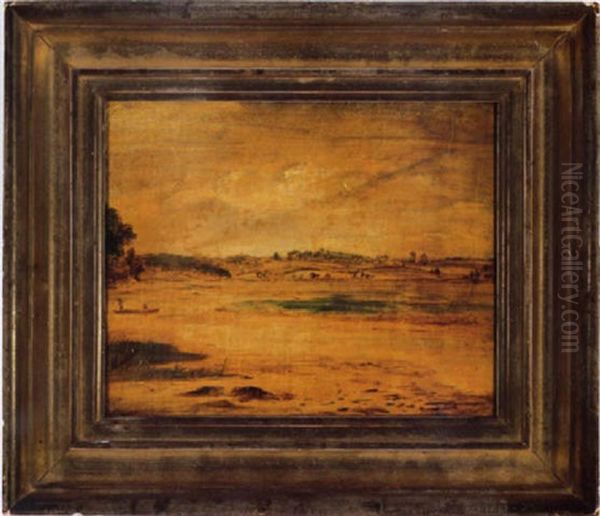 Long Island Landscape Oil Painting by William Sidney Mount