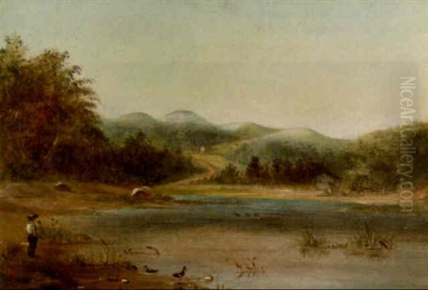 Stony Brook, Long Island Oil Painting by William Sidney Mount