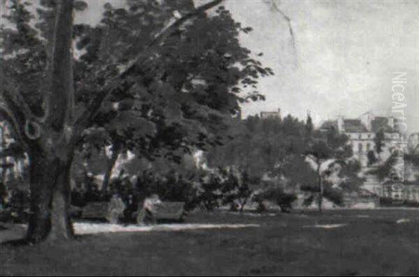 Stadtpark Oil Painting by Henri Laurent Mouren