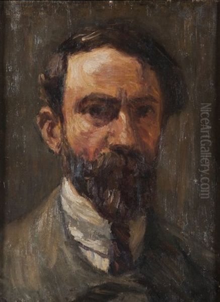 Autoportrait Oil Painting by Jean Joseph Marie Alphonse Moutte