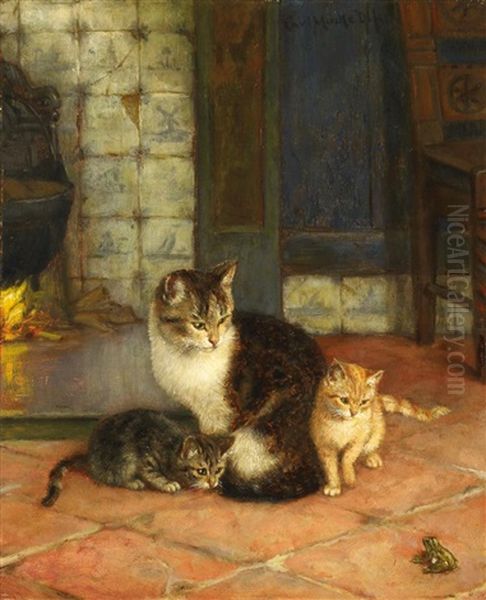 Der Kleine Frosch Oil Painting by Karl Emil Muecke