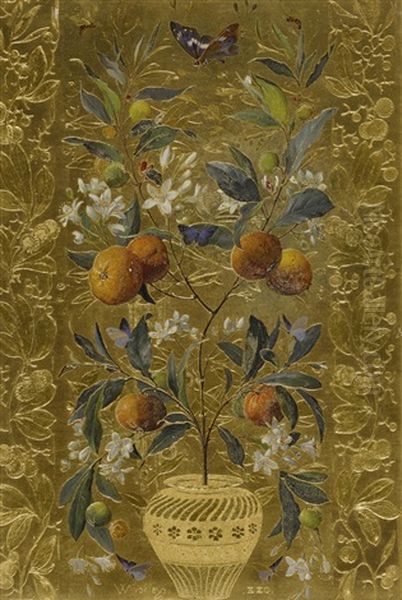 The Orange Tree Oil Painting by William Jabez Muckley