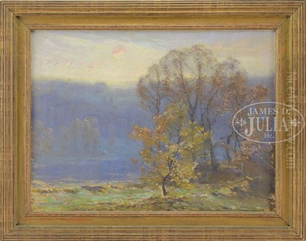 Connecticut Landscape Oil Painting by George F. Muendel