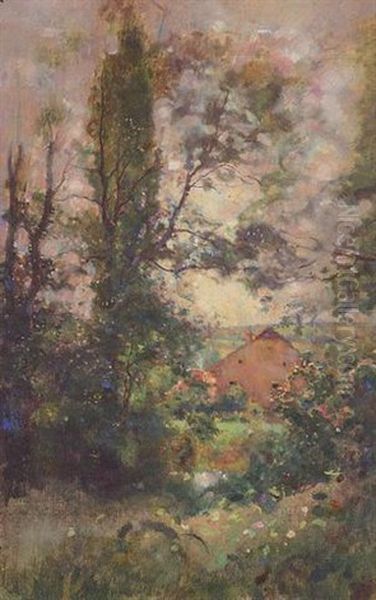 Paysage Aux Grands Arbres Oil Painting by Jules Alexis Muenier