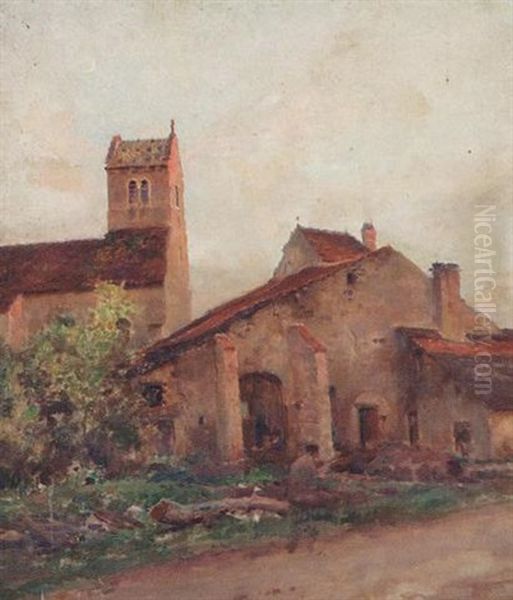 Le Presbytere Oil Painting by Jules Alexis Muenier